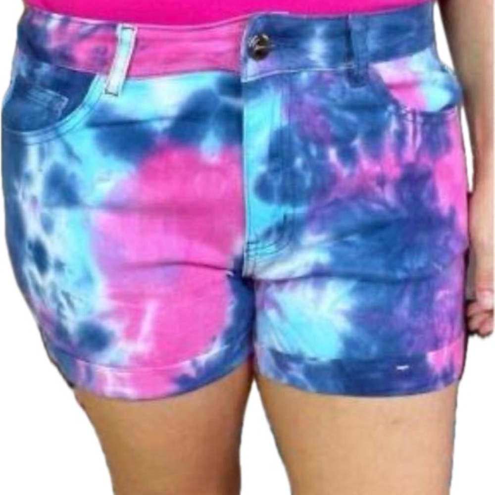 Tie-Dye Women's Denim Shorts